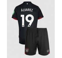 West Ham United Edson Alvarez #19 Koszulka Wyjazdowa dzieci 2024-25 Krótki Rękaw (+ krótkie spodenki)